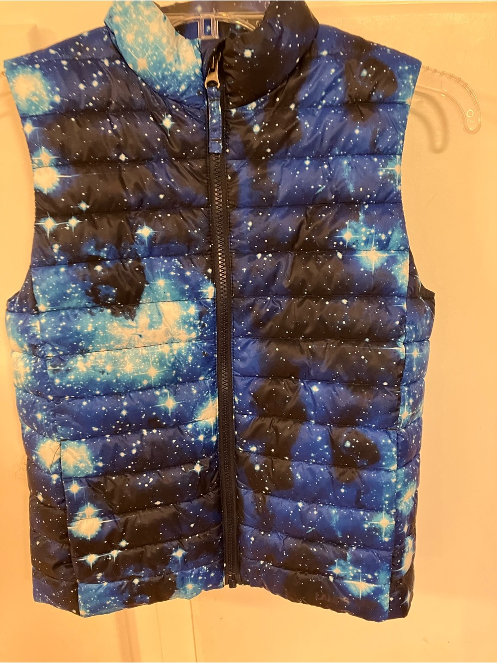 Lands' End Kids Galaxy Puffer Vest - Blue & Black